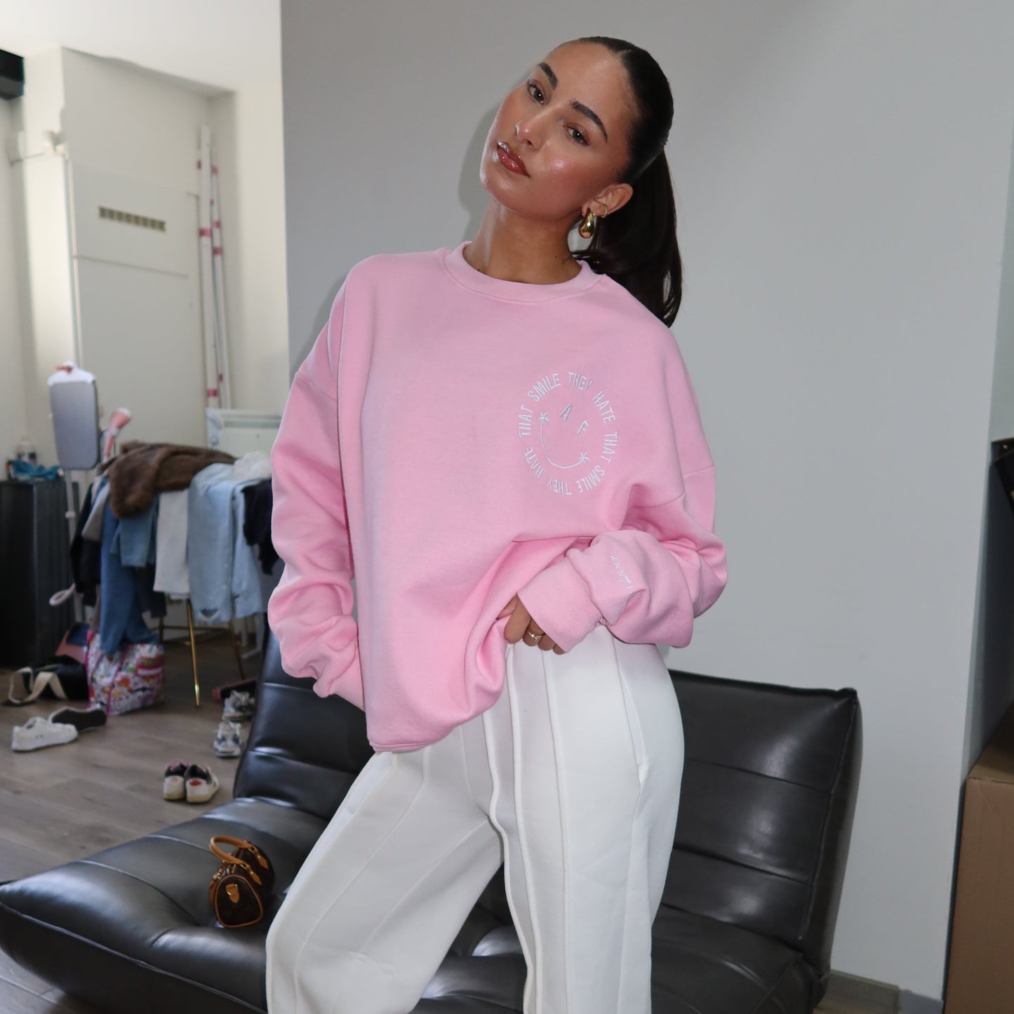 Ann-Fleur-Smile-Sweater-pink
