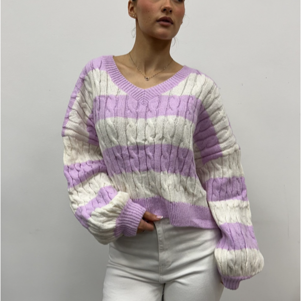 Oversized-sweater-paars-en-wit-2