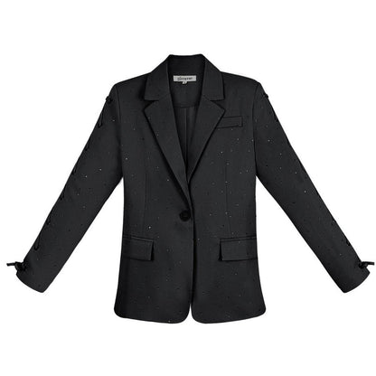 blazer-met-steentjes-en-veters-zwart