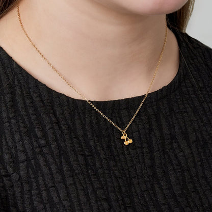 gouden-stainless-steel-ketting-met-cherry
