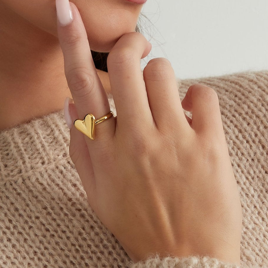 gouden-stainless-steel-ring-hart-2