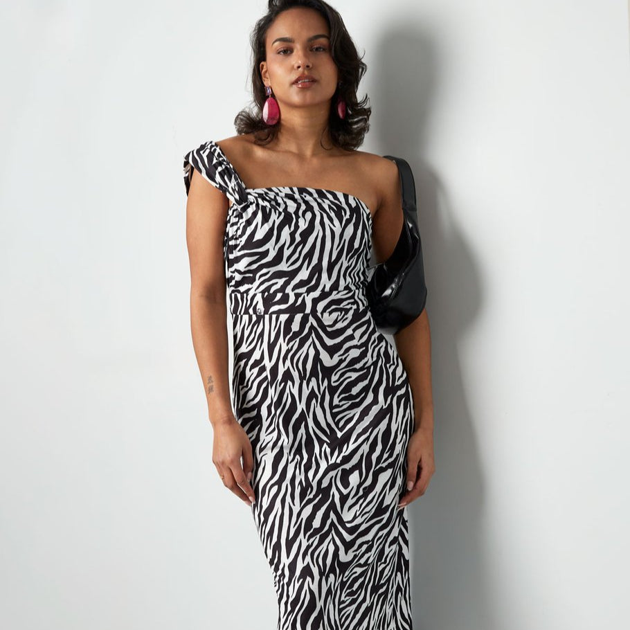 lange-jurk-zebra-zwart-2