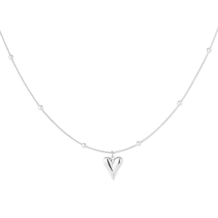 zilveren-stainless-steel-ketting-hart